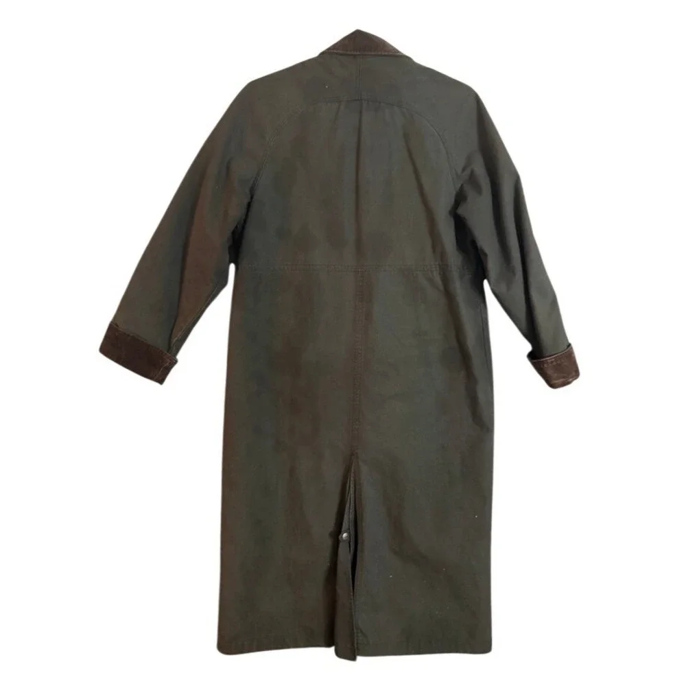 Vintage Long LL Bean Olive Jacket - Picture 2 of 16